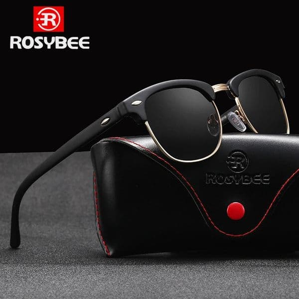 ROSYBEE UV400 Polarized Sunglasses Men Women Classic Cool Retro Sun Glasses Coating Man Driving Shades Fashion Male Oculos 250213
