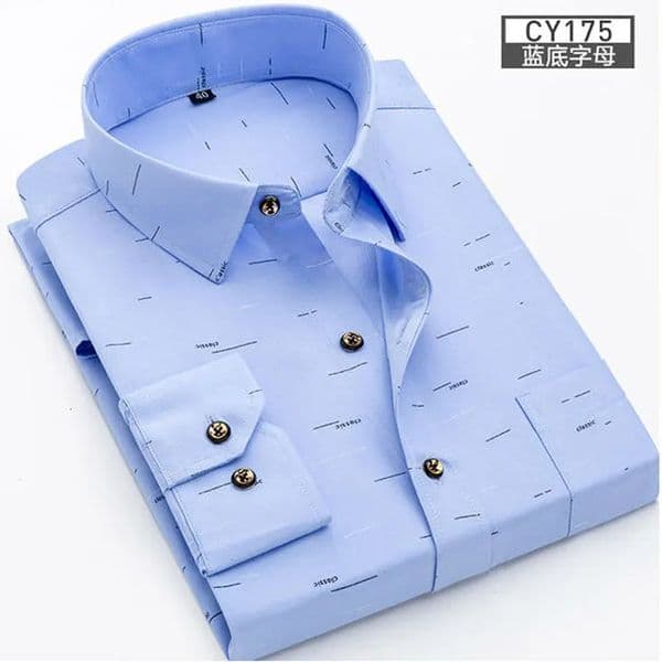 mens shirt long sleeve spring and summer thin business casual wear fashion breathable slim print high quality plaid 250214