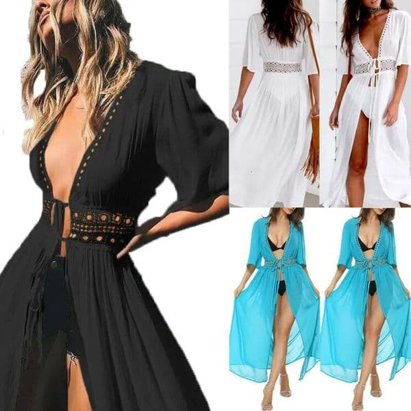Plus Size SXXXL Women Bathing Swimsuit Bikini Swimwear Wrap Pareo Cover Up Beach Dress Sarong 250212BANJIA