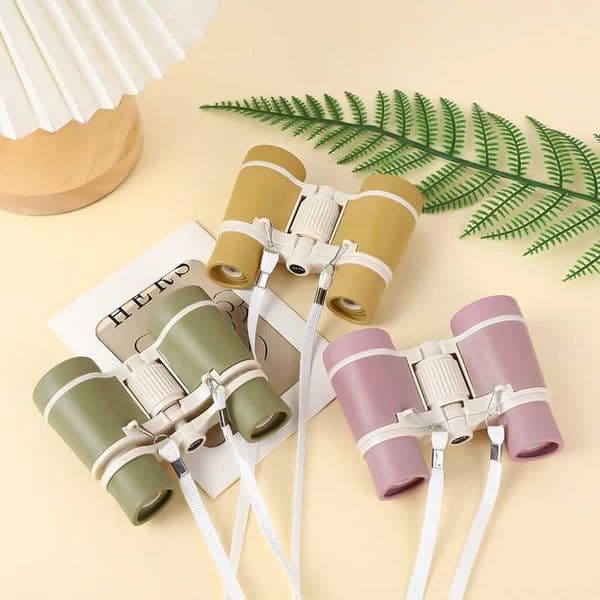 Jungle Binoculars Magnifying Glass Portable Children Magnification Toy Shockproof Telescope for Birthday Hiking Presents Z250219