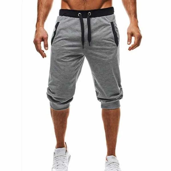 European and American slim fit fitness casual sports mens sports pants casual cropped pants W250219