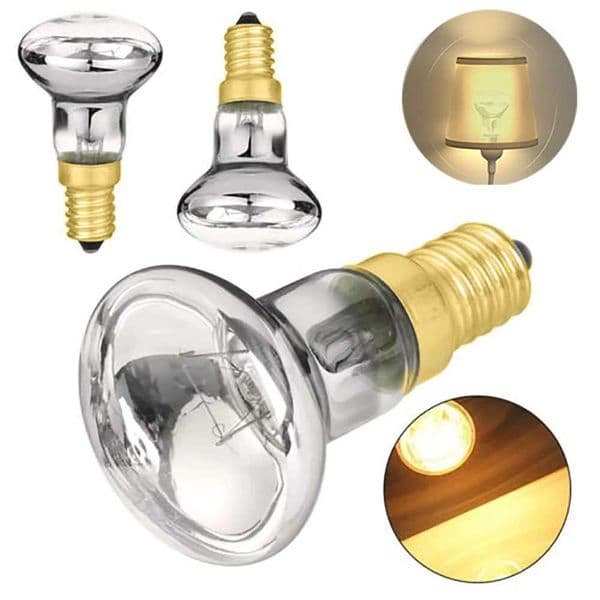 2Pcs New 25W 30W 230V Halogen Energy Saving Bulb E14 R39 Screw in Lava Lamp Bulb Replacement Eco Halogen Spot Light Bulb Bedroom Z250219