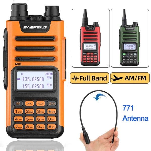 BaoFeng M-13 Pro V2 Walkie Talkie Air Band Wireless Copy Frequency Type-C Charger Long Range High Power UV13 K5Ham Two Way RadioXJ250219