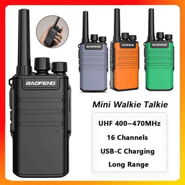 2PCS BF-V8 Walkie Talkie Range USB Charging Handheld Walkie-talkie UHF HF Transceiver Walkie-talkie Kids Birthday Gift Child ToyXJ250219