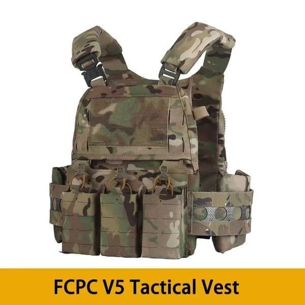 Vest Ferro Plate Carrier V5 FCPC Militar Vest Body Armor Portable MOLLE Systems Triple Magazine PouchXJ250219