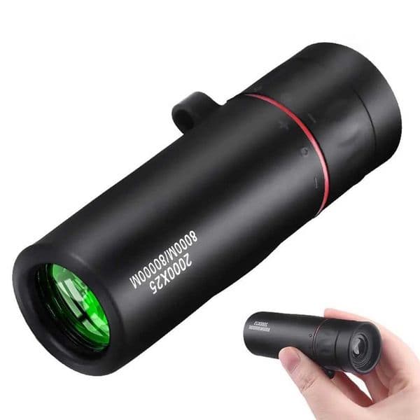2000x25 HD Monocular Telescope with Smartphone Adapter for Bird Watching Hunting Hiking Camping Wildlife Z250219