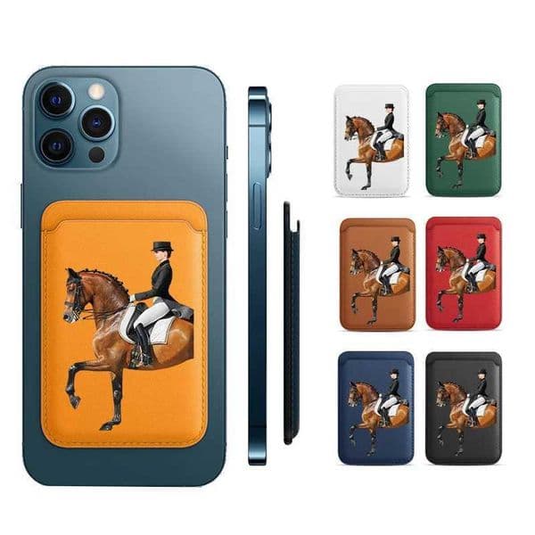 Luxury Upgrade Magnetic Racehorse PU Leather Wallet Case For iPhone13 14 12 15 Animal Fine Horse Card Bag Holder Cover Z250220