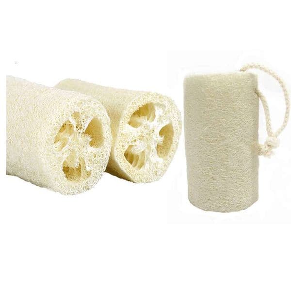 Pure Natural Loofah Section, Bath Towel, Exfoliating Loofah, Brush, Pot And Bowl