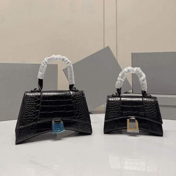 Cross Body Fashion Designer Bags Small Crocodile Hourglass Totes Women Handbags Shopping Purses Wallet PU Leather with Letter B