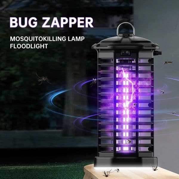 New Arrival Bug Zapper Outdoor 4200V Mosquito Zapper With LED Light Fly Trap For Indoor Outdoor Waterproof Mosquito Killer Electric Fly Trap Z250220
