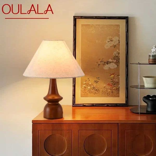 OULALA Contemporary Creativity Table Lamp American Retro Art Living Room Study Villa Hotel Bedroom LED Bedside Desk Light Z250220