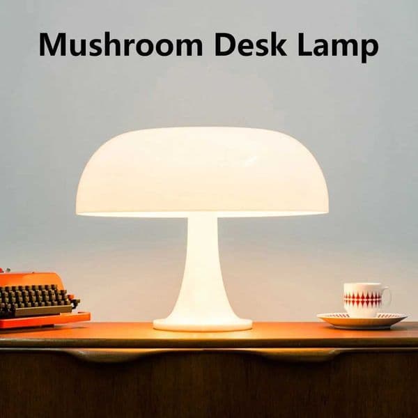 LED Mushroom Table Lamp Hotel Bedroom Bedside Light Dimmable Desk Light Living Room Desktop Ornament Indoor Decoration Light Z250220