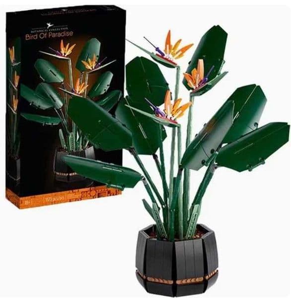 ocks Birds Of Paradise 10298 Bird Of Paradise Bouquet Rose Building Stone Brick Toys For Children DIY Picked Holiday Girlfriend Gift S25221