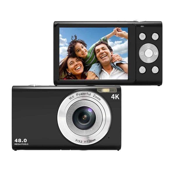 Free delivery of Super 4K Max 4.8-megapixel digital camera with 2.88-inch IPS screen and 16x digital zoom compact camera Z250220