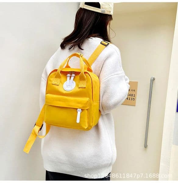 Backpacks for Children Girls School Bag Retro Women Mini Backpack Fashion Solid Color Small Backpacks Student 250214