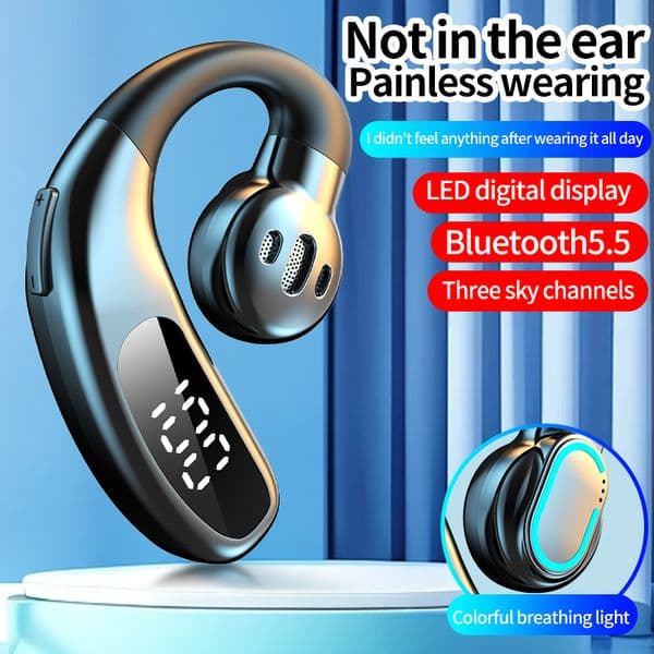 F80 Wireless earphones with LED display phones Business Stereo Earbuds set Mic with package Y260522
