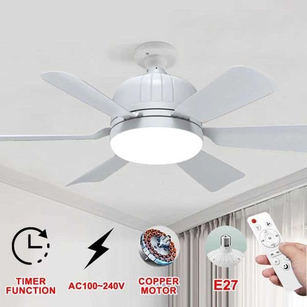 e27 socket fan light fan led ceiling light AC home cooling cold home kitchen celling living room bulb fan Z250220