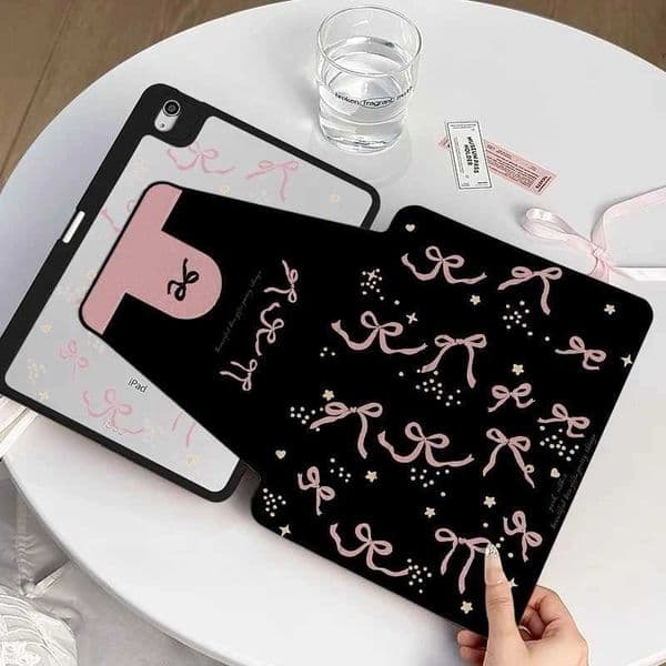 New Arrival Pink Bow Knot Stand Holder For IPad Pro 11 Air 4 5 10.9 Cover IPad 5th 6th 7th 8th 9th 10th Air6 9.7 10.2 11 Inch Cases Cover T250221