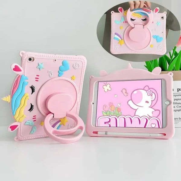 Galaxy Tab A8 10.5 SM-X200 X205 X207 Tablet Cover S6 Lite 10.4 A7 8.7 A9+11 2023 Silicone Bracket Handle Capa Z250222