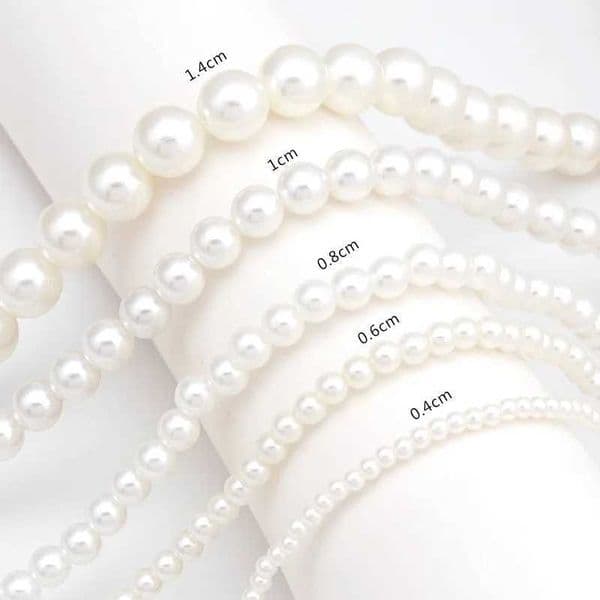New Fashion Elegant White Imitation Pearl Choker Necklace for Women Big Round Pearl Wedding Jewelry Girl GiftXJ250222