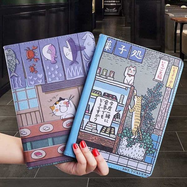 Smart Cover for iPad Pro 2024 A2903 Tablet Case Air 11 M2 Funda iPad mini 6 Universal Cartoon Flip Cover for iPad Pro 11 Case 2022 Z250222