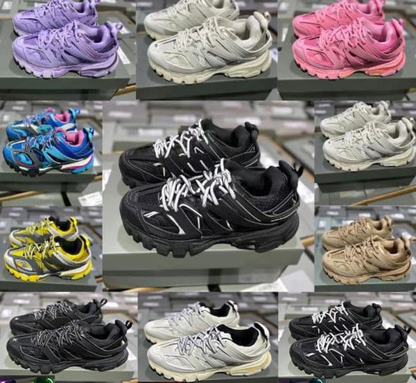 2025 Track LED Sneaker shoes track 3 3.0 Designer Shoes Men Women Triple white black leather trainers sports Tracks Jogging Walking jptxzyq3F