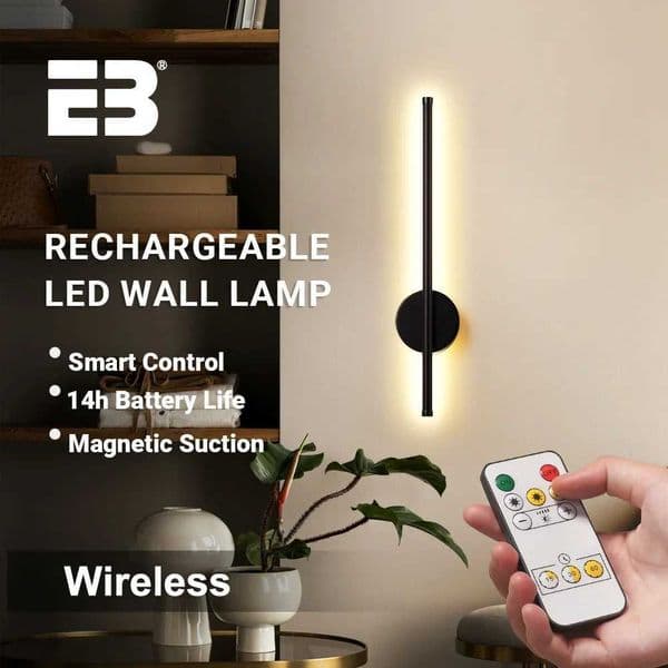 Charging wall light 50cm wireless LED light with remote control bedroom bedside lamp dimming modern LED wall light Z250220