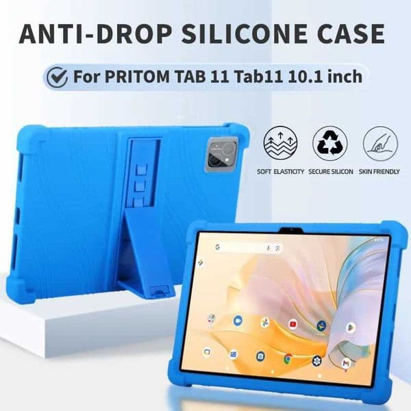 For PRITOM TAB 11 tablet Kickstand Coat Shockproof Cover Case PRITOM TAB 11 Tab11 10.1 inchesSoft Silicon Protective Shell Z250222