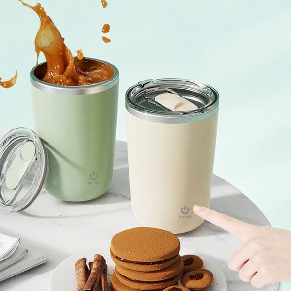 350ml Automatic Self-Stirring Mug 304 Stainless Steel Rechargeable Magnetic Mug Milk Mixing Cup Smart Mixer Water Bottle 250218
