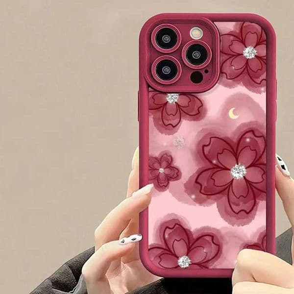 For iPhone 16 Pro Max Cases Valentines Rose Flower Design Phone Case For iPhone 15 14 13 12 11 XS X XR 7 8 Plus SE 2022 16 Cover X250224
