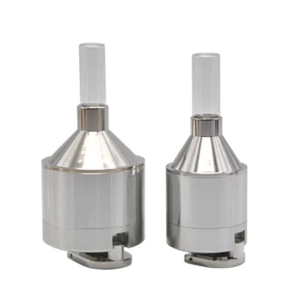 Aluminum Metal Herb Grinder 44mm 55mm Crusher Muller Mills Presser with Funnel For Spice Tobacco VAPORIZER Hand Crank LL