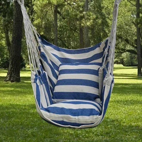 1pc Swing Rocking Chair(With Storage Bag Outdoor Hammock Chair Canvas Leisure Swing Chair No Or Cushion Dormitory Hammock X250224