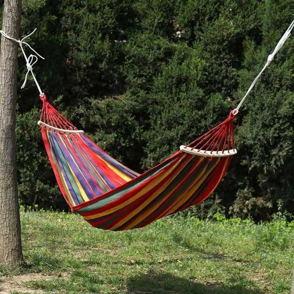 Hammock Garden Canvas Outdoor for Leisure Portable Thickened Anti-Rollover Hanging Outdoor Camping Backpackaging Hammock Stand X250224