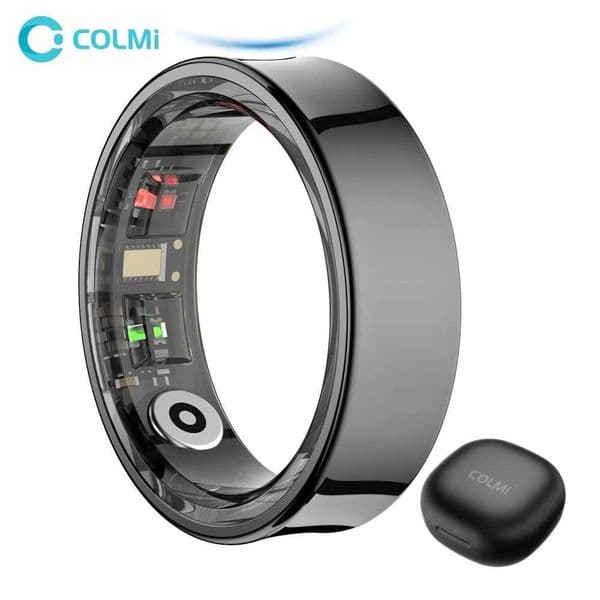 2024 COLMI R09 Smart Ring Men Women with Charging Case Body Temperature Health and Sleep Monitor For Xiaomi Samsung Phone W250225