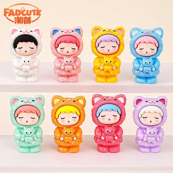 New Product Trendy Play Kitten Cute Particle Resin Craft Ornament Office Desktop Blind Box Cute Small Ornament Z250225