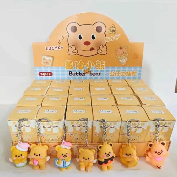 24 in Doll Keychain Blind Box Doll Butter Bear Dolphin Cute Childrens Toy Gift Z250225 Y260516