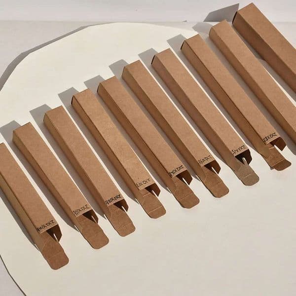 Small Long Tube Cardboard Blank Paper For Packing Lipstick Essential Oil Bottle Perfume Packaging Business Box 3X3