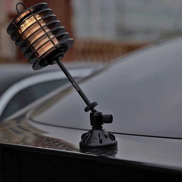 Camping Lantern Pole with Suction Stand GZ Lampshade 360 Degree Adjustable Metal Light Rod 38 Explore Lamp Self Vlog Z250225