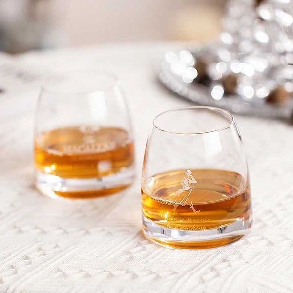 McCarran Whiskey Glasses a set of 2-Ice Hockey ready! 11 ounce glass perfect for Scotch whisky cocktails rum and vodka. Fashionable bar.XJ250225