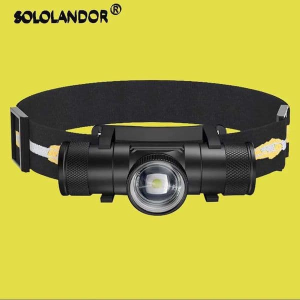 LED headlights Zoomable Powerful headlights Type C USB 18650 Power display headlights Flashlight Camping flashlight Fishing light X250225