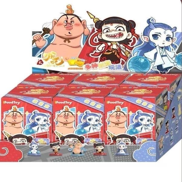Nezhas Magic Childrens Sea of Troubles Blind Box Series Handheld Ornaments Same Style Peripheral Gift Ornaments Living Room Desktop Decorations Z250225