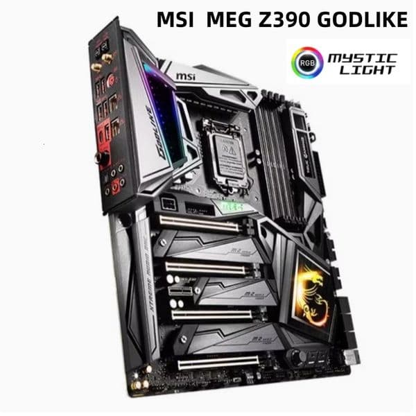 MSI MEG Z390 GODLIKE PC Desktop Motherboard LGA1151 DDR4 RGB 128G SATR3*6 M.2*3 U.2 E-ATX mainboard Support Intel i9/8 gen CPU