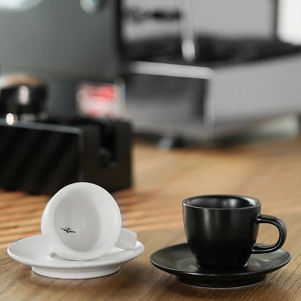 MHW-3BOMBER Espresso Mug 80ml Ceramic Coffee Cup and Saucer Professional Home Barista Latte Art Mug Exquisite Kitchen Accessorie 250226