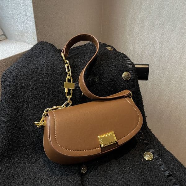 Bag women's 2025 new French niche design high-end sense saddle fashionable single shoulder crossbody armpit bag #ddmynov