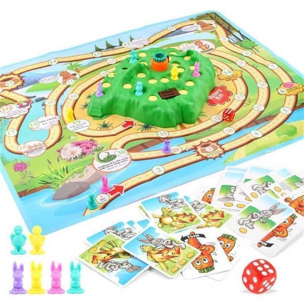 Childrens new strange desktop game trap cross country third generation upgraded tortoise rabbit race toy aa891