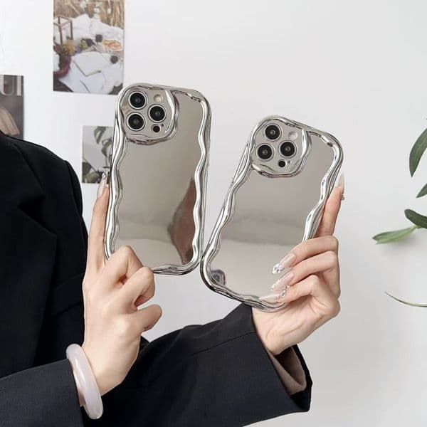 Solid color sier plating, suitable for Apple 15promax phone case, with precision holes, all inclusive iPhone 13 soft case 12 anti drop 16 fashionable cool