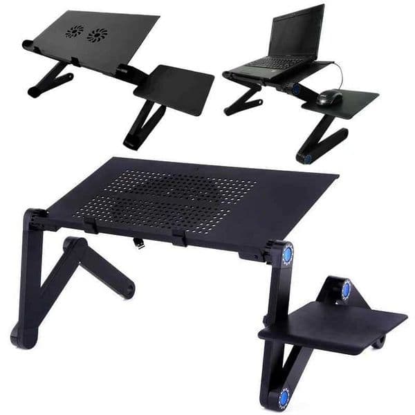 Portable laptop stand with cooling fan foldable desktop laptop stand laptop accessories with mouse boardXJ220228