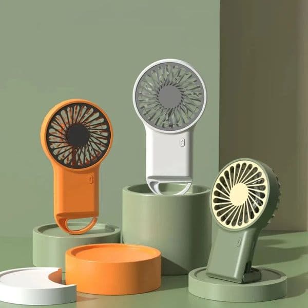Small Mini Portable Hook USB Charging Desktop Office Student Summer Heat Relief Silent Handheld Fan