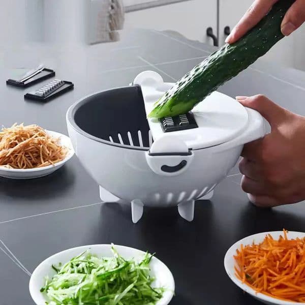 Multi-Function Vegetable Chopper Potato Shredder Slicer Grater Kitchen Convenience Vegetable Cutter With Drain Basket 250226