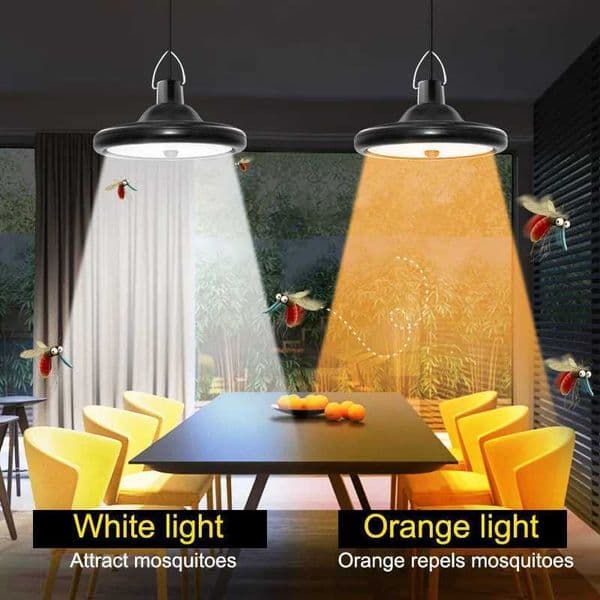 Double headed solar pendant light outdoor PIR motion sensor solar light adjustable garage courtyard garden solar shed light Z250301